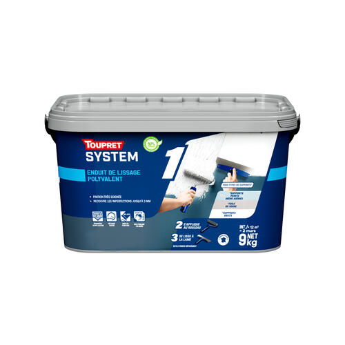 Enduit de Lissage polyvalent TOUPRET SYSTEM