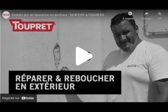 MUR EX et FIBAREX : Enduits professionnels de réparation en extérieur