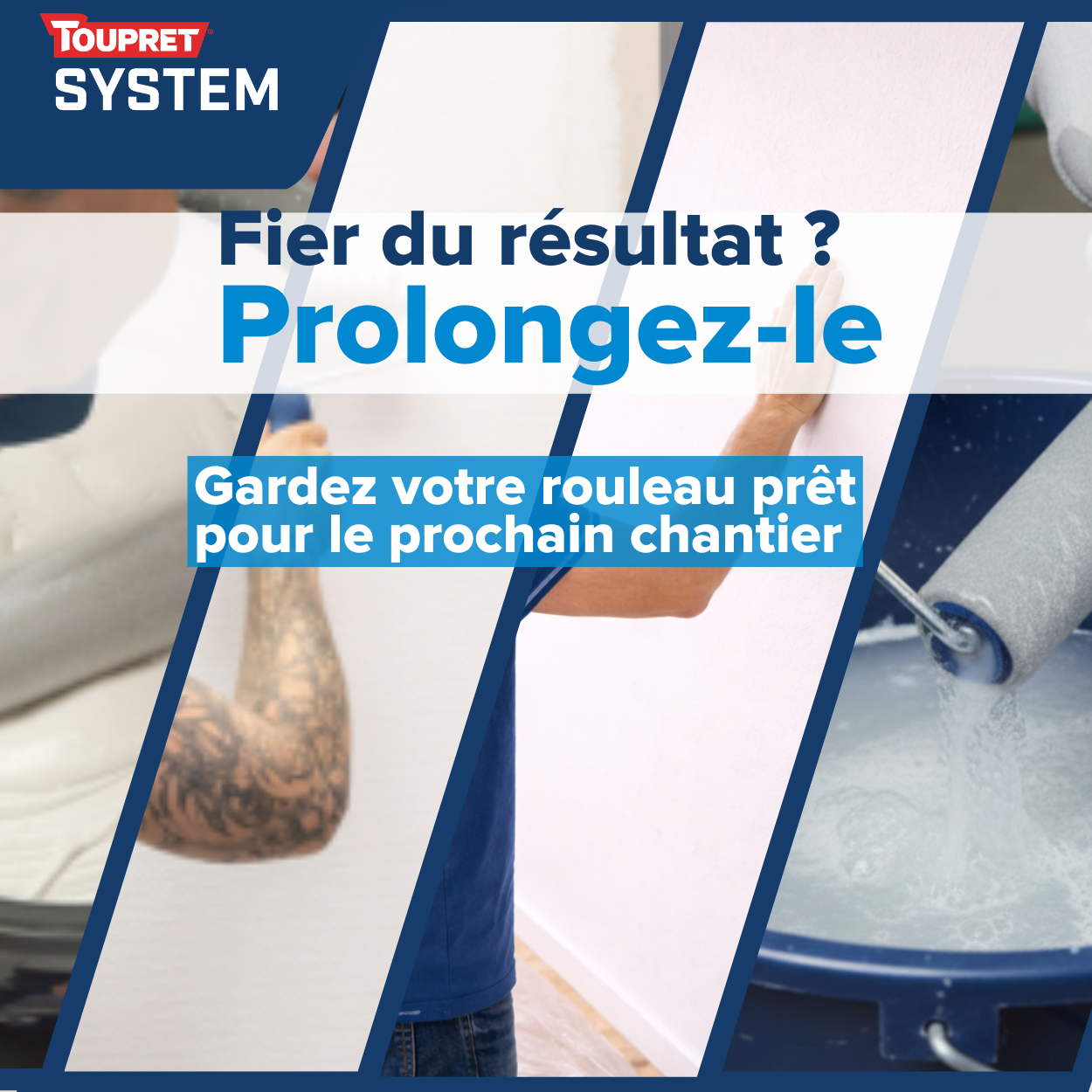 Enduit TOUPRET SYSTEM Nettoyage rouleau