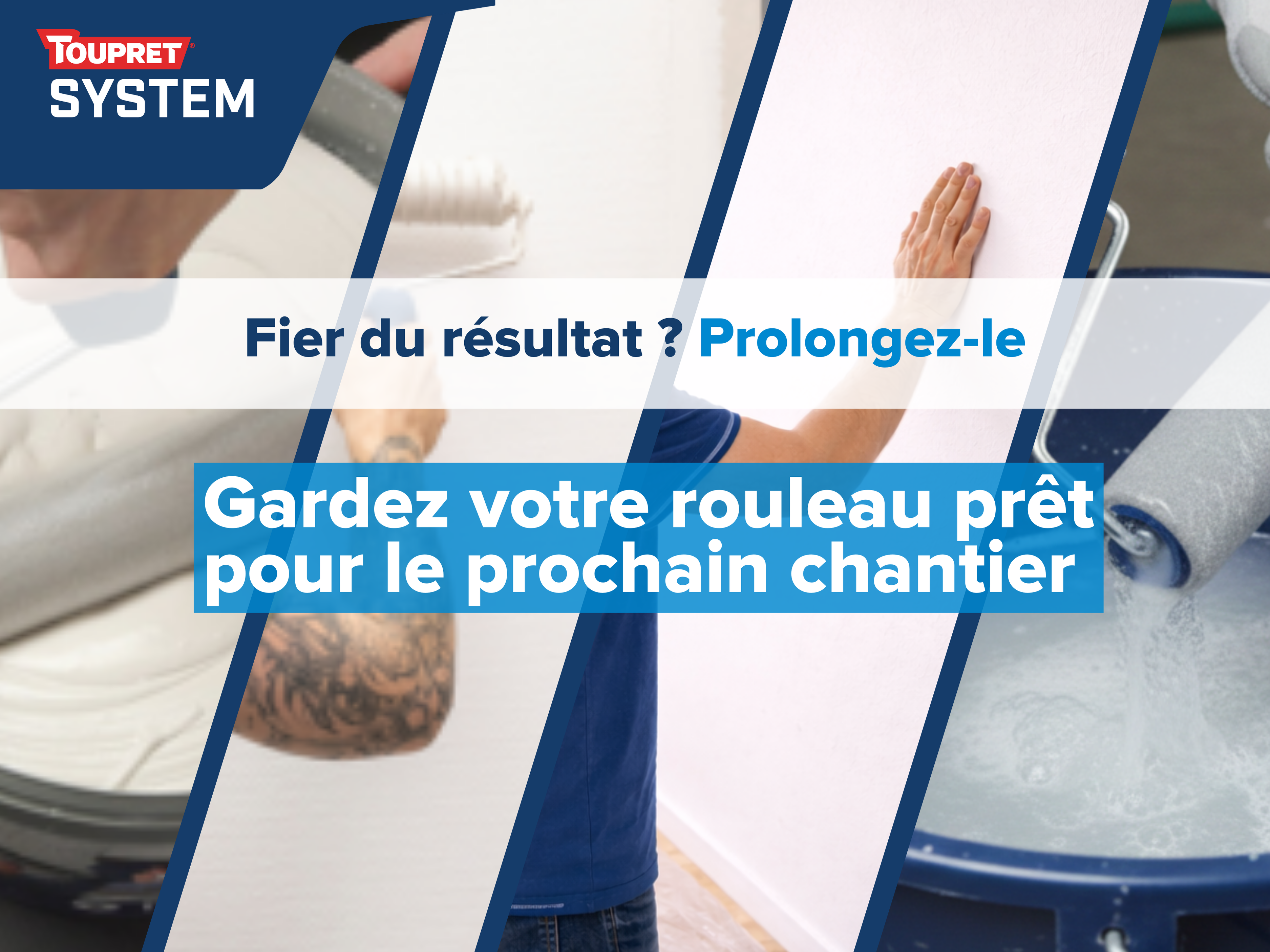 Enduit TOUPRET SYSTEM Nettoyage rouleau