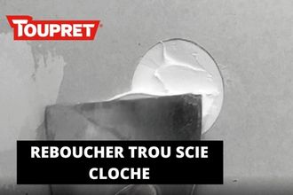 Comment reboucher un trou de scie cloche ?