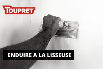 Comment appliquer de l'enduit à la lisseuse avec TOUPRET G ?