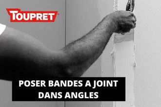 Comment poser une bande à joint en angles sortants et rentrants ?